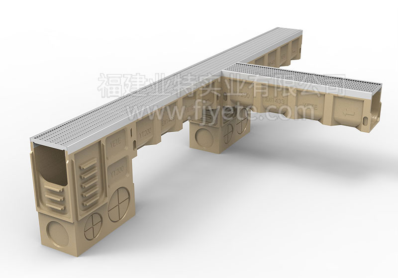 树脂混凝土成品排水沟示意图