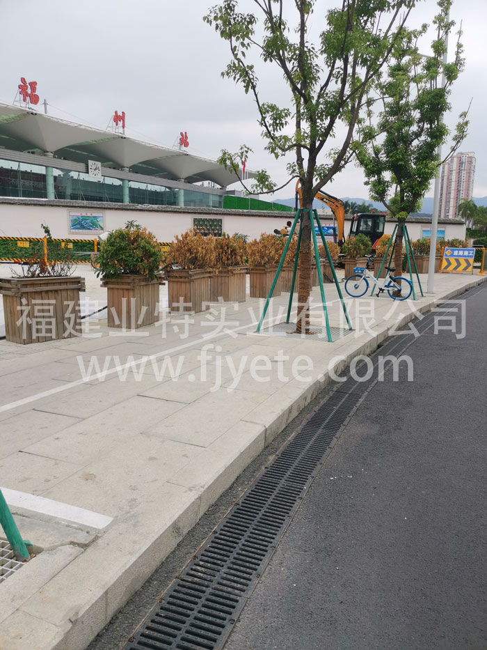 树脂混凝土排水沟动车站案例