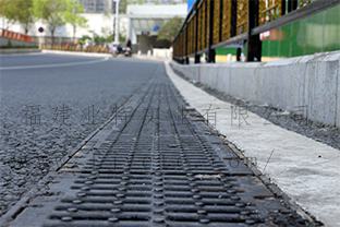 树脂混凝土U型排水沟道路案例